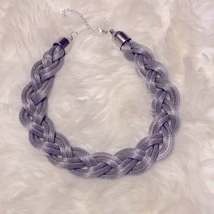 Silver Braided Necklace